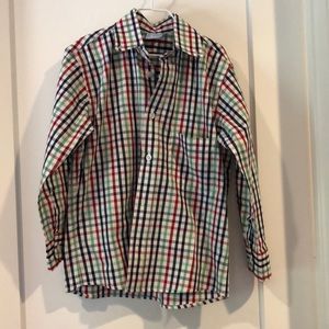 Bella bliss plaid boys button down - size 5